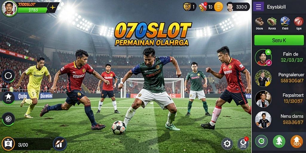 Tampilan gameplay seru di 070SLOT dengan fitur interaktif olahraga.