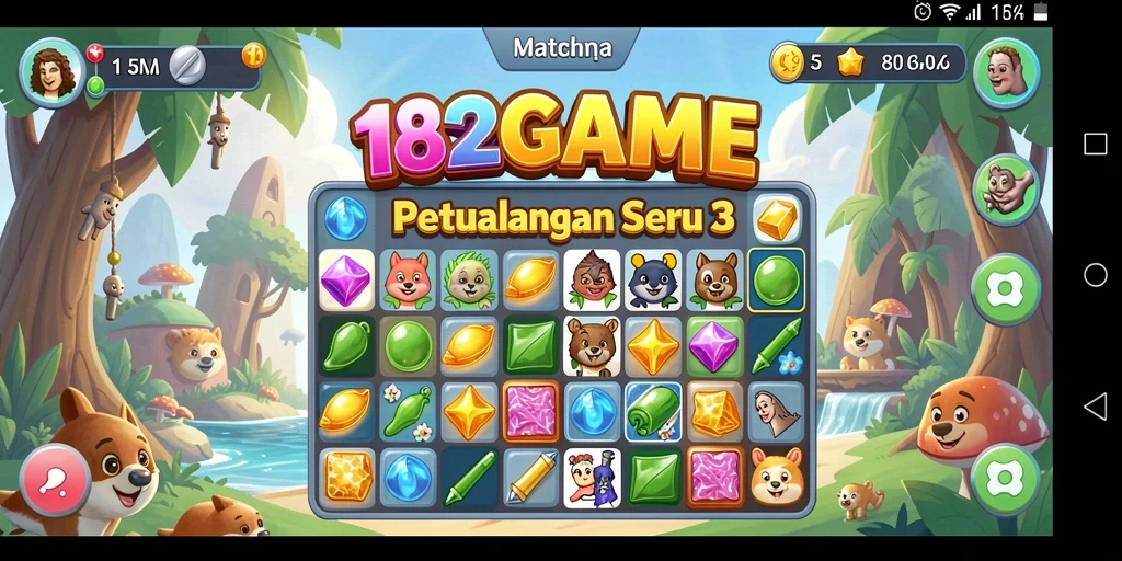Tampilan gameplay seru dari 182GAME yang menantang.
