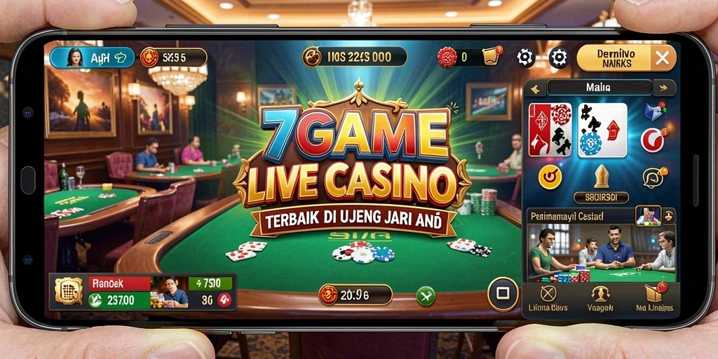 Gameplay Live Casino dengan dealer langsung di 7GAME yang menarik dan interaktif.
