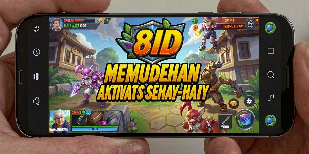 Tampilan utama aplikasi 8ID dengan fitur utilitas yang memudahkan.