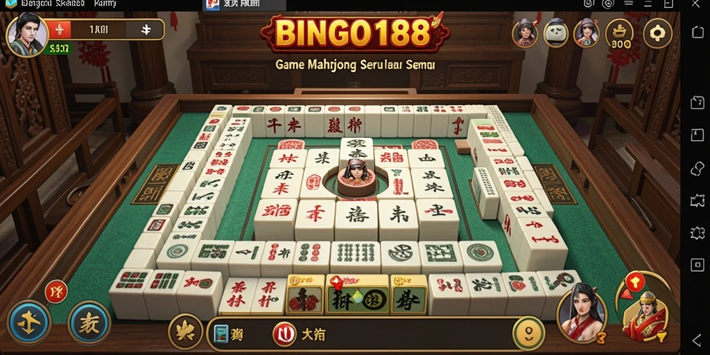 Tampilan gameplay seru BINGO188 saat bermain Mahjong.