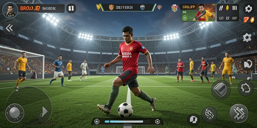 Tampilan hebat dari pertandingan sepak bola yang seru di BROJP.