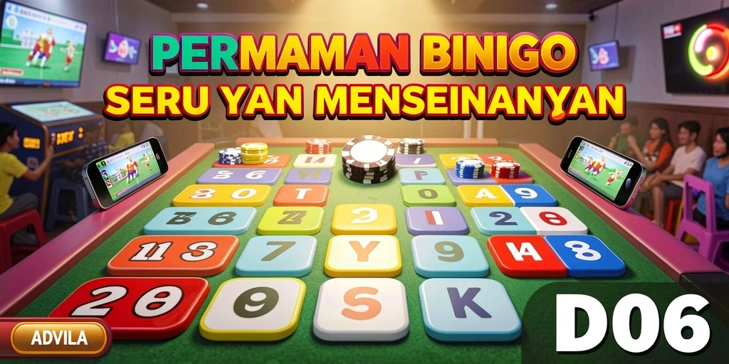 Tampilan seru gameplay D06 Bingo dengan variasi kartu.