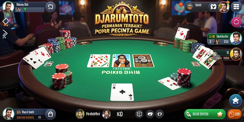 Screenshot gameplay DJARUMTOTO menampilkan keseruan permainan Poker.