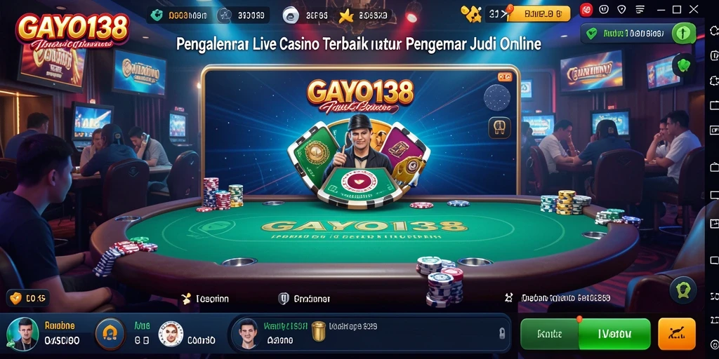 Tampilan gameplay Live Casino di GAYO138 yang menarik dan interaktif.