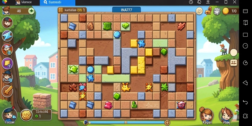 Tampilan gameplay seru dari INA777 menantang pikiran Anda.