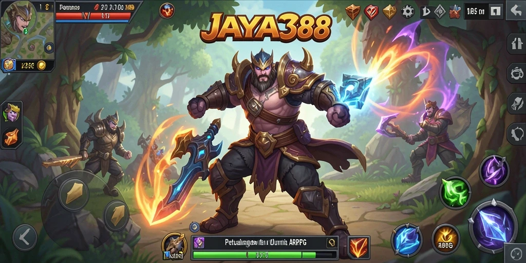 Tampilan gameplay yang seru di dunia ARPG JAYA388.
