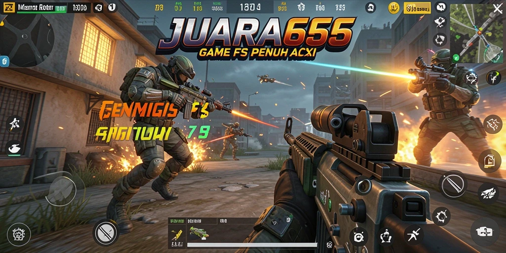Screenshot menunjukkan aksi seru dalam gameplay JUARA666 yang intens.