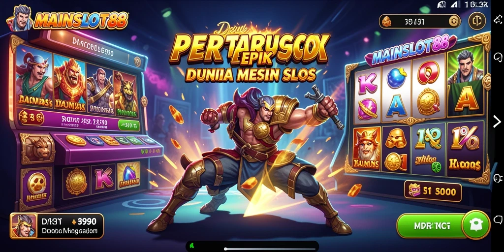 Tampilan seru pertarungan dalam MAINSLOT88 dengan efek visual menarik.