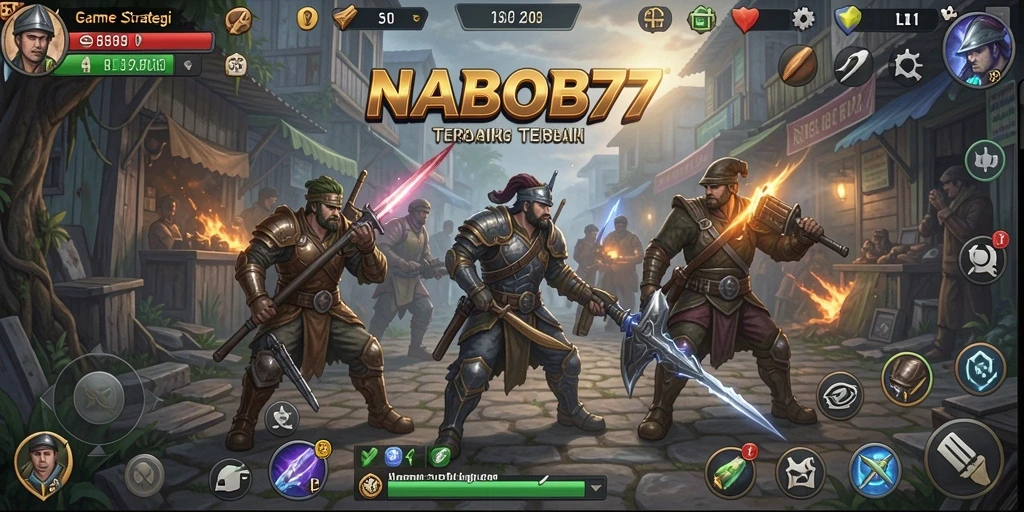 Tampilan gameplay NABOB77 yang menegangkan dan strategis.