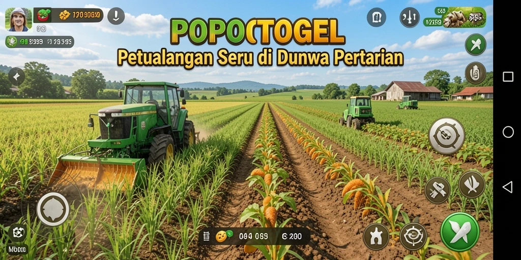 Tampilan gameplay menarik saat bertani di <strong>POPOTOGEL</strong>.