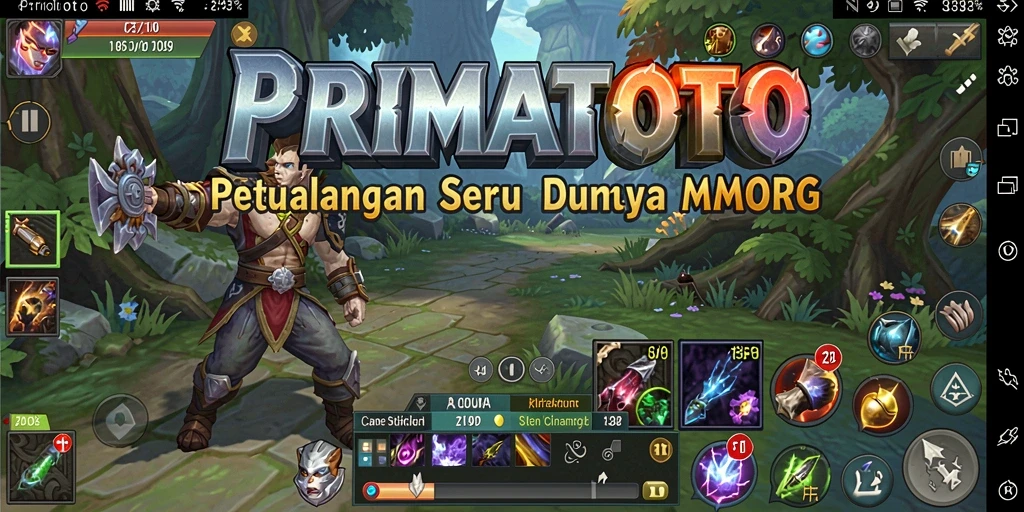 Tampilan gameplay PRIMATOTO yang menakjubkan dan mendalam.