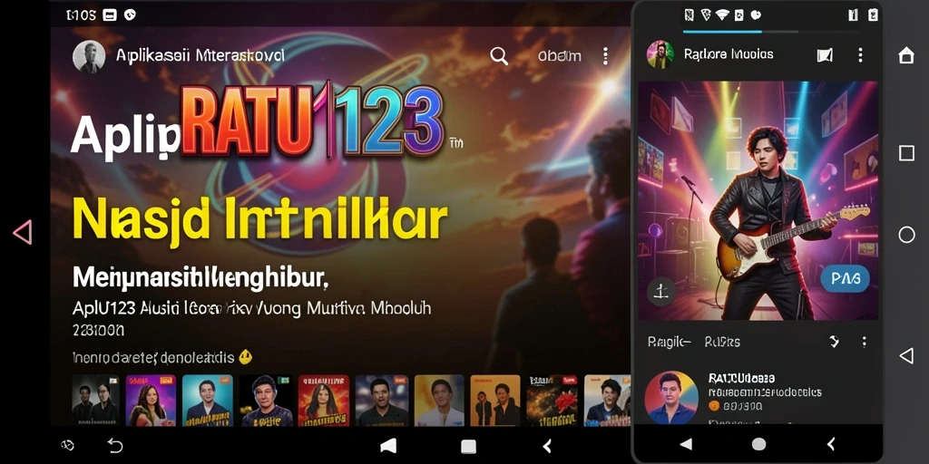 Tangkapan layar gameplay RATU123 yang menampilkan interaksi musik.