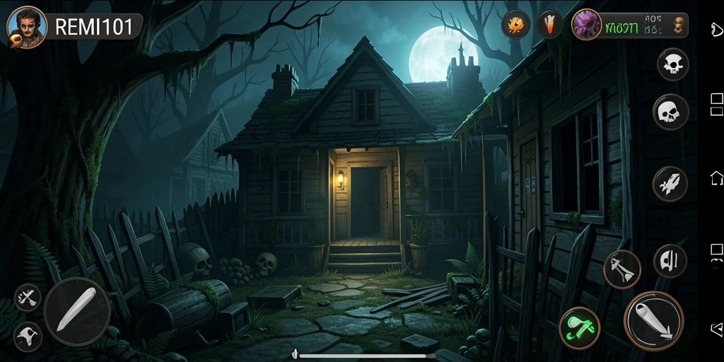 Tangkapan layar menampilkan gameplay Horror yang intens dan menegangkan.