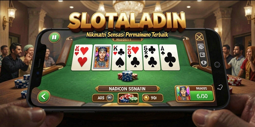 Screenshot utama SLOTALADIN menampilkan gameplay Domino yang seru dan interaktif.
