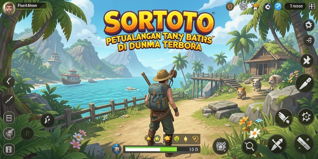 Gameplay SORTOTO yang mengasyikkan dalam dunia terbuka.