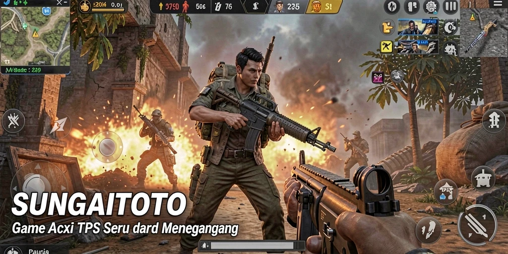 Tampilan aksi seru dalam gameplay SUNGAITOTO yang menantang.