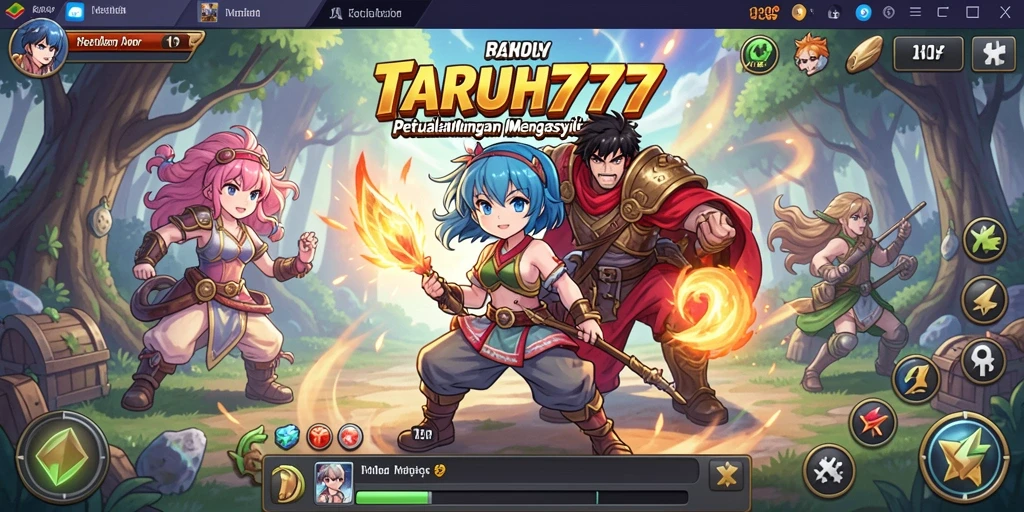 Tampilan gameplay yang mendebarkan dalam TARUH777