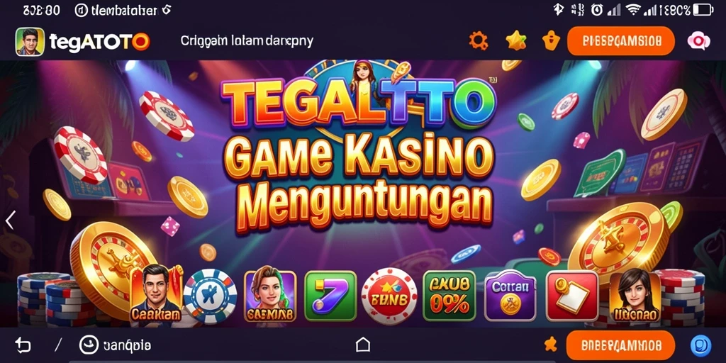 Tampilan gameplay seru dari TEGALTOTO yang penuh tantangan.