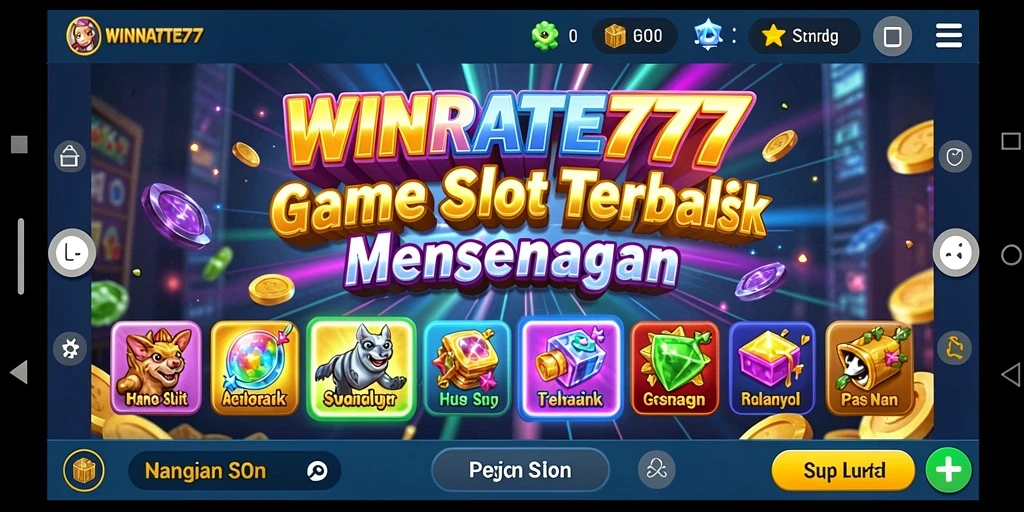 Gameplay WINRATE777 yang menarik dengan peluang jackpot besar.