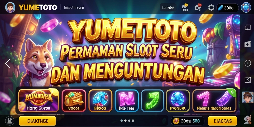 Tampilan gameplay menarik dari YUMETOTO dengan berbagai slot.